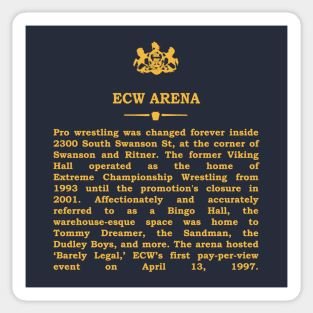 Real Historical Philadelphia - ECW Arena Sticker